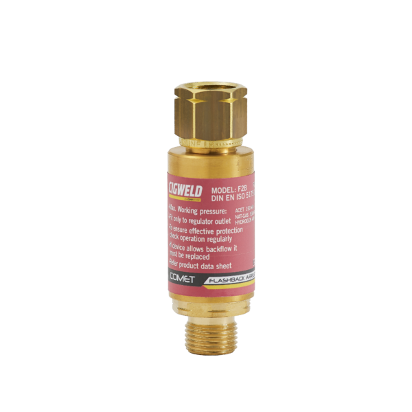 COMET Flashback Arrestors - F2 Fixed Mounted or Quick Connect