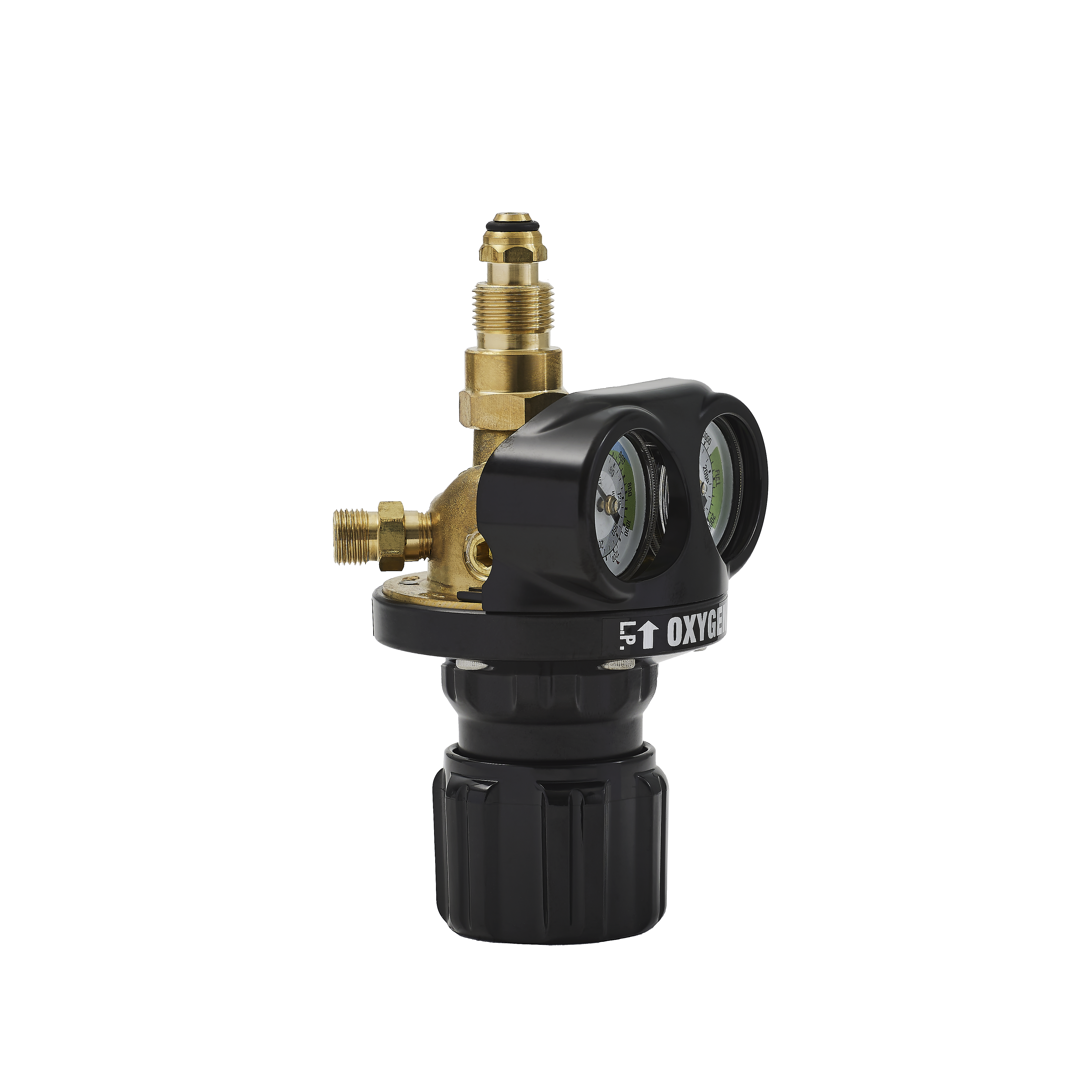 COMET EDGE ESS4 Oxygen Regulator with GasGuard, Side Inlet, 1000kPa