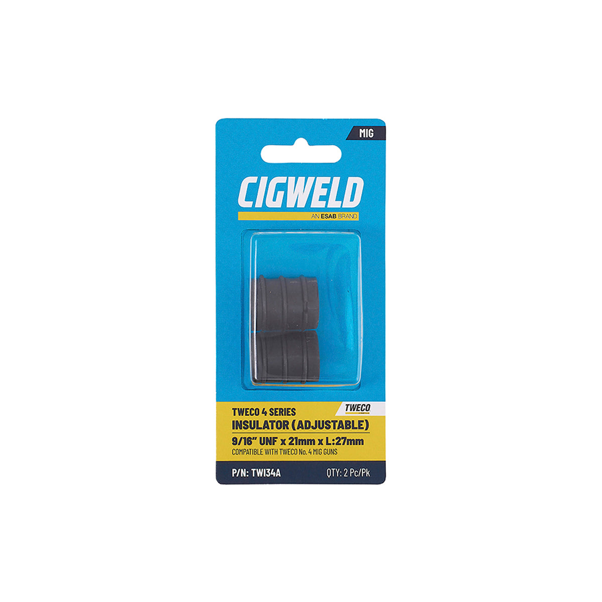 Adjustable CIGWELD Insulators TWI34A - Retail Packs