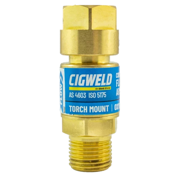 COBRA Oxygen Flashback Arrestor With Quick Connect Torch End - Made In Europe