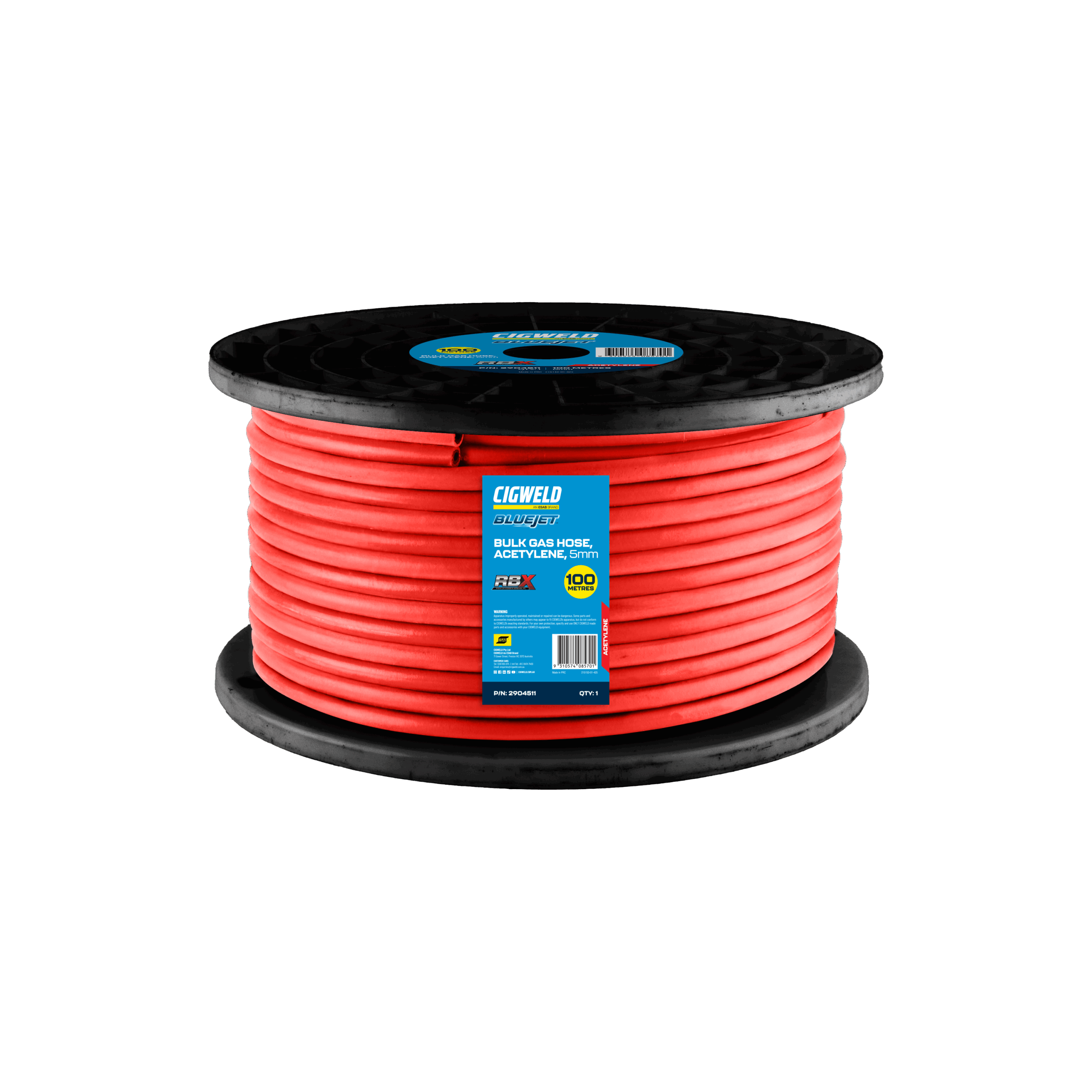 Cigweld BlueJet RBX Bulk Gas Hose Acetylene - 5mm 2904511 — image 2