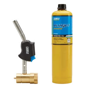JET410 Swivel Torch, Concentrated Flame & Maxgas Fuel Cell Combo
