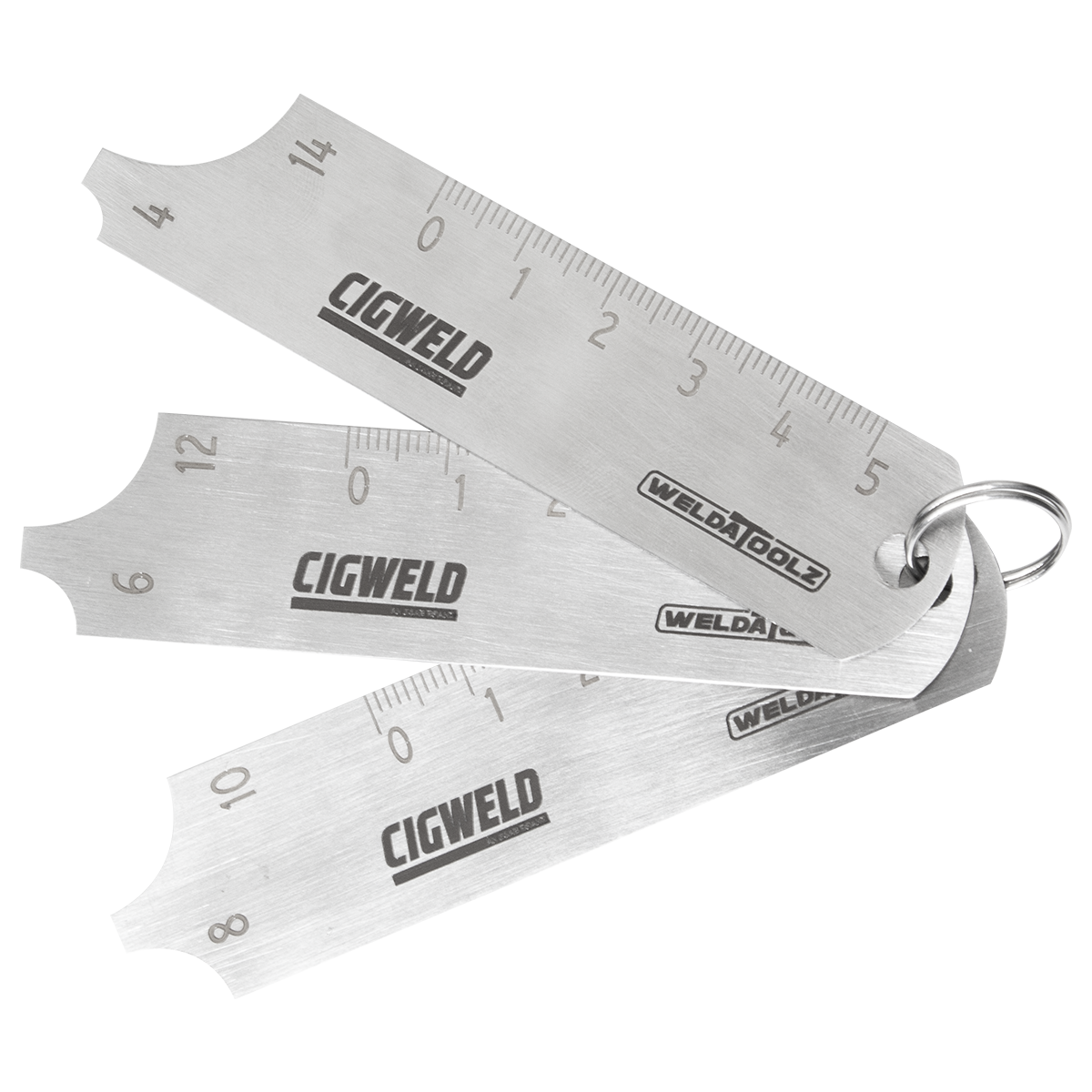 Fillet Weld Tee Joint Welding Throat Depth Leg Length Gauge Ruler Two Piece Gage