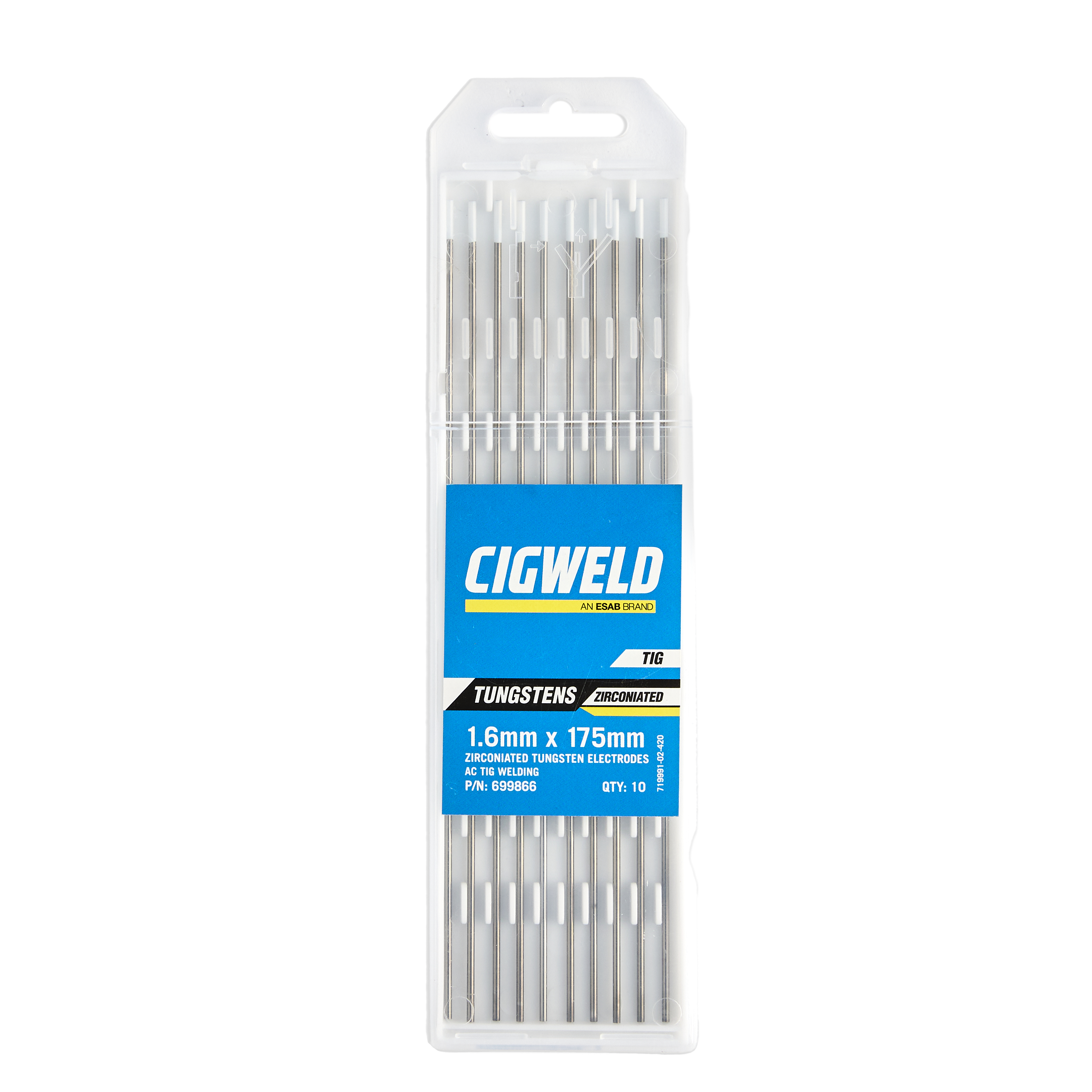 Cigweld 0.8% Zirconiated Tungsten - 10pcs/pack - 1.6mm 699866 — image 2
