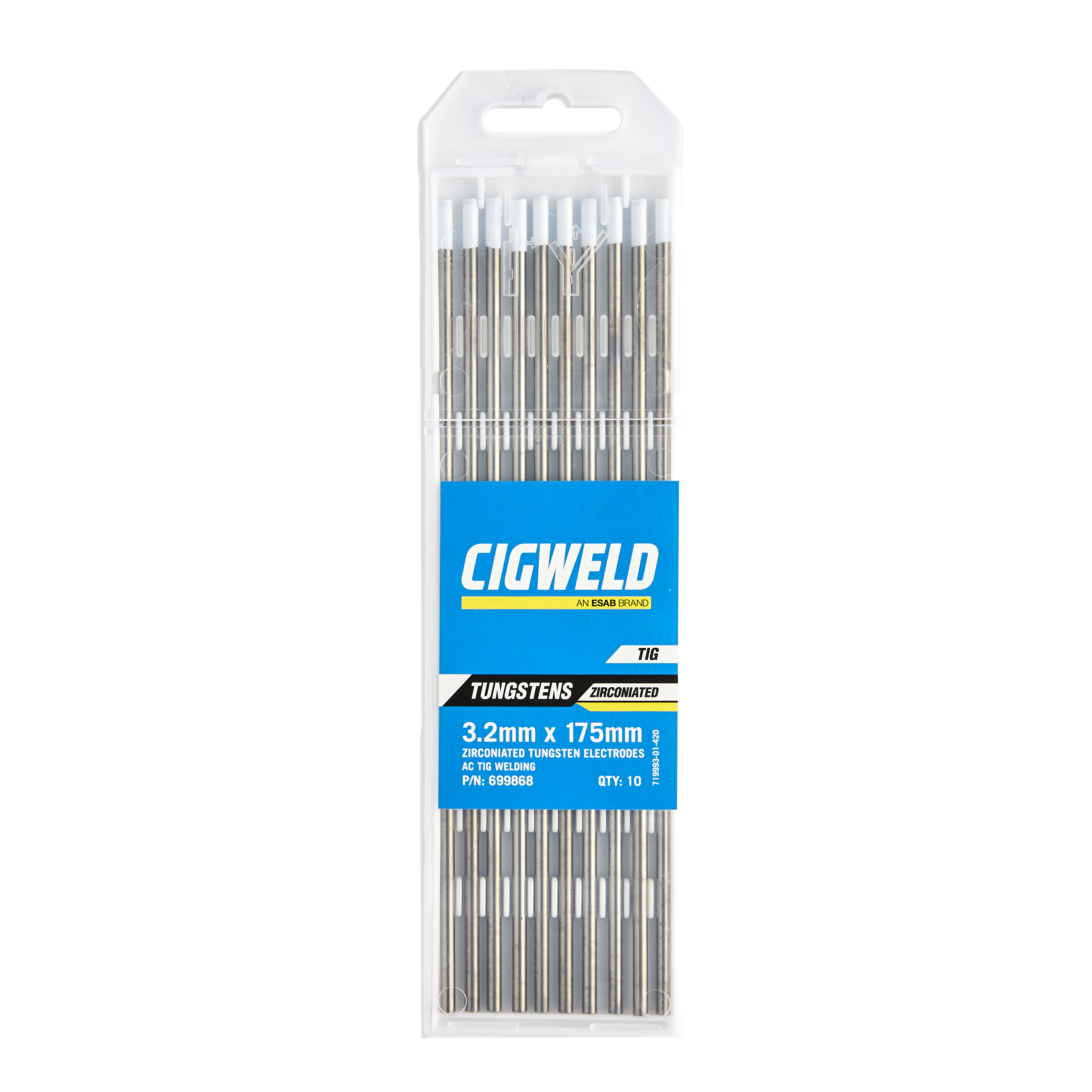 Cigweld 0.8% Zirconiated Tungsten - 10pcs/pack - 3.2mm 699868 — image 2