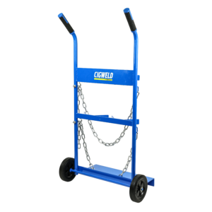Gas Caddy Twin E-Size Cylinder Trolley