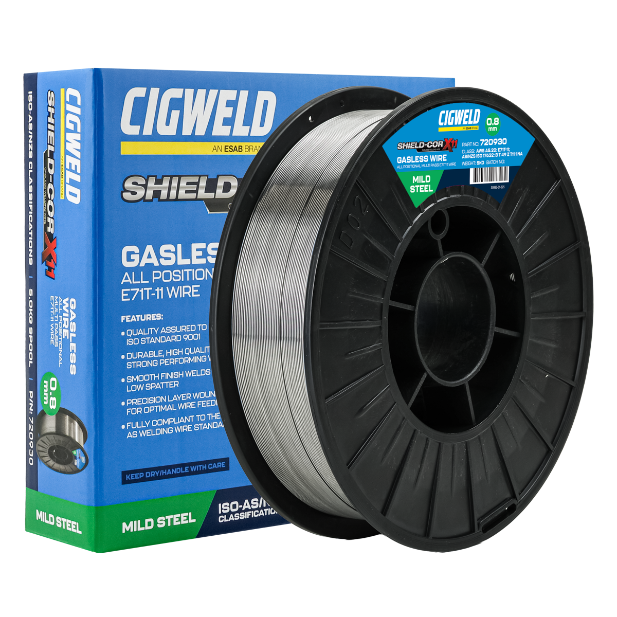 Cigweld Shield-Cor X11 Gasless Welding Wire - 0.8mm, 5kg — image 2