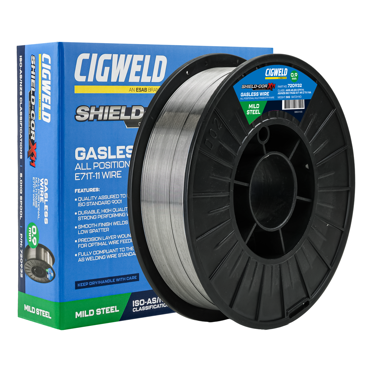 Cigweld Shield-Cor X11 Gasless Welding Wire - 0.9mm, 5kg — image 2