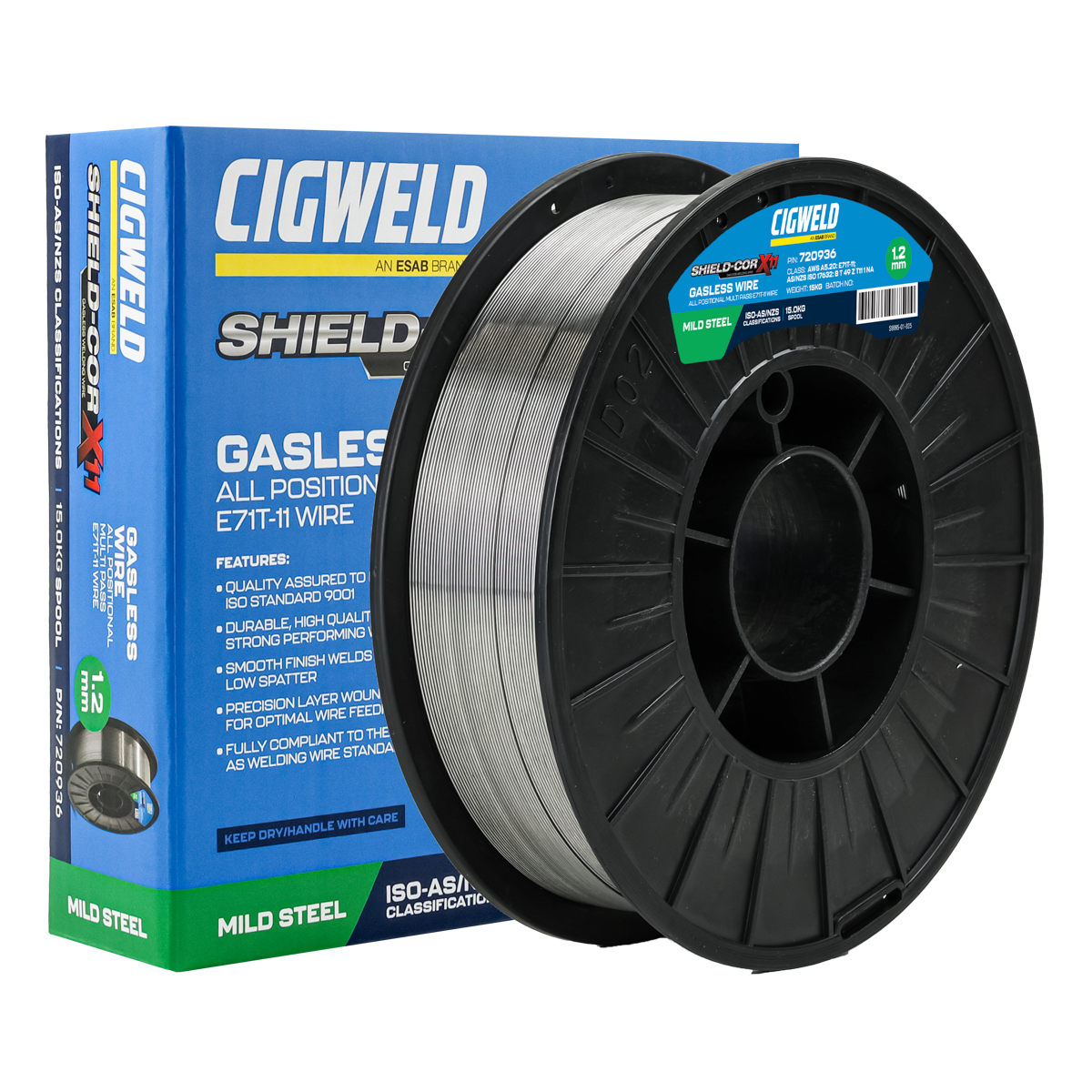 Cigweld Shield-Cor X11 Gasless Welding Wire - 1.2mm, 15kg — image 2