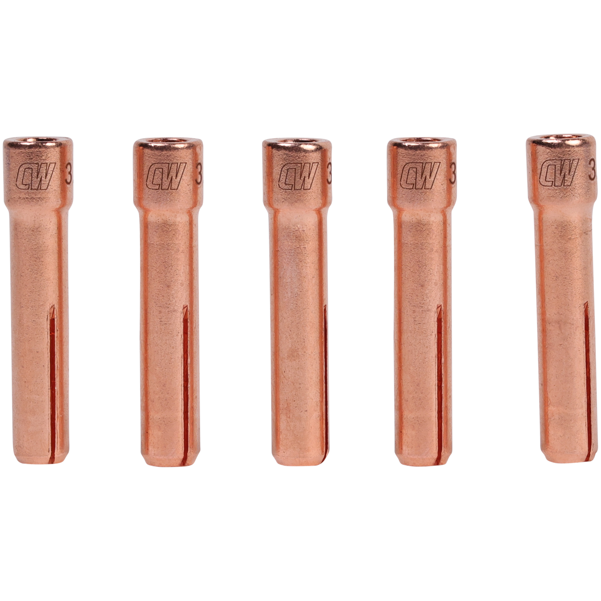 CIGWELD Dimex Stubby TIG Collets for 17/18/26 Series Torches, 3.2mm, 5 Pack
