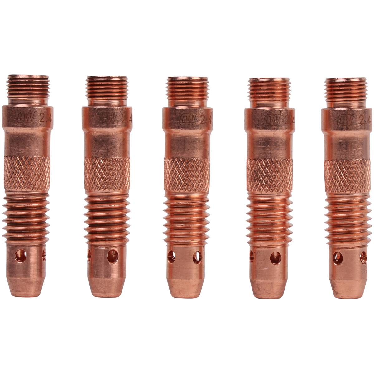 CIGWELD Dimex Copper Collet Body for 17/18/26 Series TIG Torches, 2.4mm, 5 Pack